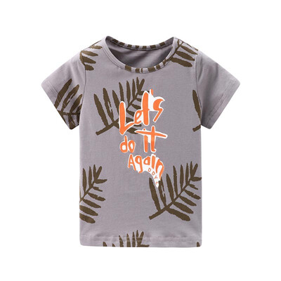 DOU DOU YI CHU Childrens Wear Boys Leaf Print T-Shirt Casual English Round Collar T-shirt Summer 9174
DOU DOU YI CHU Childrens Wear Boys Leaf Print T-Shirt Casual English Round Collar T-shirt Summer 9174