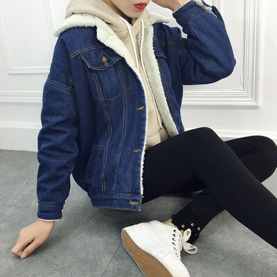 Toponeto Winter Womens Blue Jean Jacket Thicken Warm Fleece Denim Coat Punk Outwear
Toponeto Winter Womens Blue Jean Jacket Thicken Warm Fleece Denim Coat Punk Outwear
