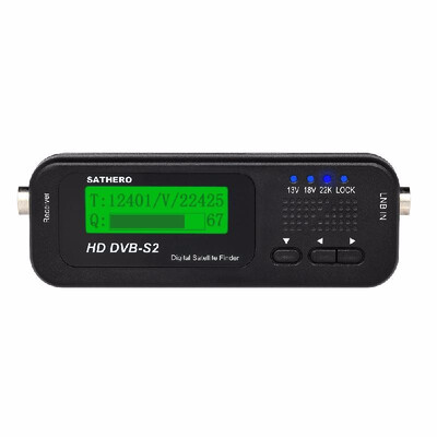 SATHERO SH-100HD Signal Finder Meter DVB-SS2 HD Digital TV Signal Finder Receiver LCD Dispaly
SATHERO SH-100HD Signal Finder Meter DVB-SS2 HD Digital TV Signal Finder Receiver LCD Dispaly