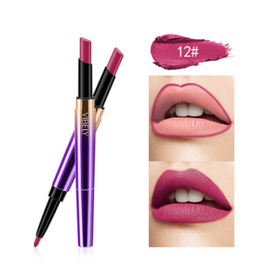 Semi-Matte 10 Color Double-end Lipstick Pencil Waterproof Long Lasting Red Lip Stick Matte Liner Pen Lipstick Lipliner Makeup
Semi-Matte 10 Color Double-end Lipstick Pencil Waterproof Long Lasting Red Lip Stick Matte Liner Pen Lipstick Lipliner Makeup