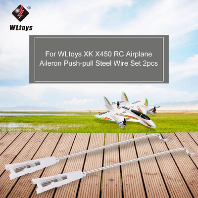 WLtoys XK X450 RC Airplane Aircraft Helicopter Fixed Wing Front Motor Push-pull Steel Wire Set 2pcs
WLtoys XK X450 RC Airplane Aircraft Helicopter Fixed Wing Front Motor Push-pull Steel Wire Set 2pcs