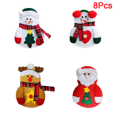 Tailored 8 PCS Sachets For Cutlery Three Design Santa Claus Reindeer Snowman For The Table Of Christmas Decorations
Tailored 8 PCS Sachets For Cutlery Three Design Santa Claus Reindeer Snowman For The Table Of Christmas Decorations