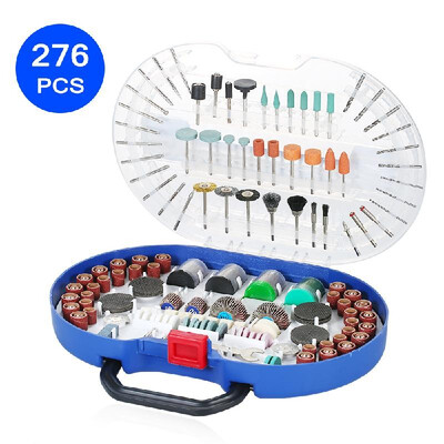 276-piece Rotary Tool Accessories Kit 18-inch Diameter Shanks Universal Fitment for Easy Cutting Grinding Sanding Sharpening Carv
276-piece Rotary Tool Accessories Kit 18-inch Diameter Shanks Universal Fitment for Easy Cutting Grinding Sanding Sharpening Carv