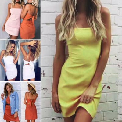 Womens Sleeveless Backless Bodycon Holiday Ladies Summer Beach Dress Plus Size
Womens Sleeveless Backless Bodycon Holiday Ladies Summer Beach Dress Plus Size