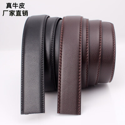 Factory direct belt leather automatic belt without buckle mens two-layer leather casual belt with body
Factory direct belt leather automatic belt without buckle mens two-layer leather casual belt with body