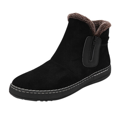 Fashion Men Boots High Quality Leather Snow Boots Mens Plus Velvet Warm Casual Snow Boots Non-Slip Wear-Resistant Cotton Shoes
Fashion Men Boots High Quality Leather Snow Boots Mens Plus Velvet Warm Casual Snow Boots Non-Slip Wear-Resistant Cotton Shoes