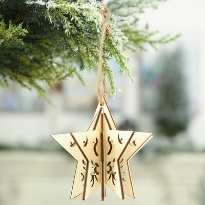 Tailored Wooden DIY Pendant 3D Christmas Hanger For Christmas Tree Interior Decoration
Tailored Wooden DIY Pendant 3D Christmas Hanger For Christmas Tree Interior Decoration