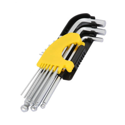 Greensen 9Pcs Chrome Vanadium Steel Allen Hex Wrench Set Hand Tool for Repairing
Greensen 9Pcs Chrome Vanadium Steel Allen Hex Wrench Set Hand Tool for Repairing
