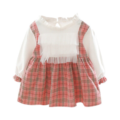 Autumn New Baby Girl Dress 0-3T Lovely Toddler Girl Plaid Pattern Dress Fashion Cute Lace Stitching Fake Two-piece Dress
Autumn New Baby Girl Dress 0-3T Lovely Toddler Girl Plaid Pattern Dress Fashion Cute Lace Stitching Fake Two-piece Dress