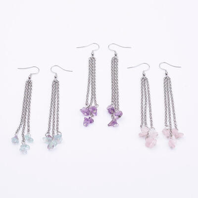 Natural Gemstone Dangle Stud Earrings with 304 Stainless Steel Earring Hooks 104mm Pin 08mm
Natural Gemstone Dangle Stud Earrings with 304 Stainless Steel Earring Hooks 104mm Pin 08mm