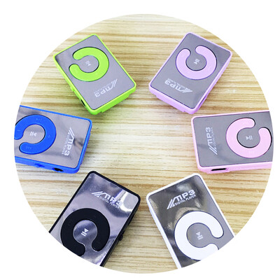 Mini Mirror Clip MP3 Player Portable Fashion Sport USB Digital Music Player Micro SD TF Card Media Player