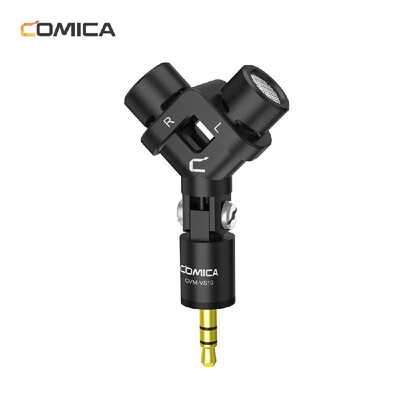 COMICA CVM-VS10 Mini Flexible XY Stereo Microphone Mic 35mm TRS Plug 90° Adjustable for GoPro Action Camera DSLR Camera Black
COMICA CVM-VS10 Mini Flexible XY Stereo Microphone Mic 35mm TRS Plug 90° Adjustable for GoPro Action Camera DSLR Camera Black