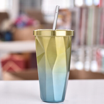 Fashion Travel Summer Stainless Steel Straw Cold Double Wall Fit Water Drinking Cup Gradient Color Coffee Cup with Lid
Fashion Travel Summer Stainless Steel Straw Cold Double Wall Fit Water Drinking Cup Gradient Color Coffee Cup with Lid