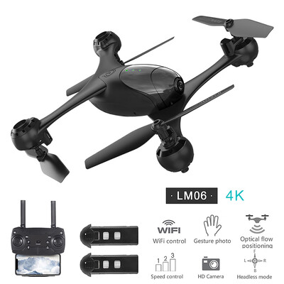 LM06 RC Drone with Camera 4K Wifi FPV Optical Flow Positioning RC Quadcopter Altitude Hold Headless Mode 3D Flip with 3 Battery
LM06 RC Drone with Camera 4K Wifi FPV Optical Flow Positioning RC Quadcopter Altitude Hold Headless Mode 3D Flip with 3 Battery