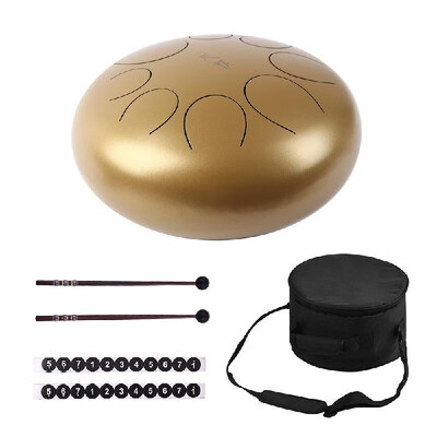 12 Inch Steel Tongue Drum Handpan Drum Hand Drum 8 Tones Percussion Instrument with Drum Mallets Carry Bag Note Sticks for Meditat
12 Inch Steel Tongue Drum Handpan Drum Hand Drum 8 Tones Percussion Instrument with Drum Mallets Carry Bag Note Sticks for Meditat