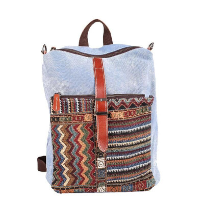 New Vintage Women Embroidery Canvas Backpack Zipper Top Buckle Strap Front Pocket Students Travel Bags
New Vintage Women Embroidery Canvas Backpack Zipper Top Buckle Strap Front Pocket Students Travel Bags