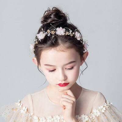 Childrens tiara flower wreath set girl hair accessories princess headband Korean girl flower headband hair band performance
Childrens tiara flower wreath set girl hair accessories princess headband Korean girl flower headband hair band performance