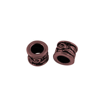 Large Hole Beads Tibetan Style European Beads Lead Free & Cadmium Free & Nickel Free Red Copper Column 85mm in diameter
Large Hole Beads Tibetan Style European Beads Lead Free & Cadmium Free & Nickel Free Red Copper Column 85mm in diameter