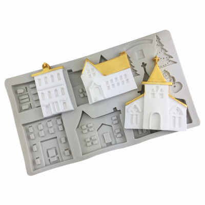 3D Castle Silicone Fondant Cake Mold Candy Chocolate Making Mould Polymer Clay Resin Molds Decoration
3D Castle Silicone Fondant Cake Mold Candy Chocolate Making Mould Polymer Clay Resin Molds Decoration