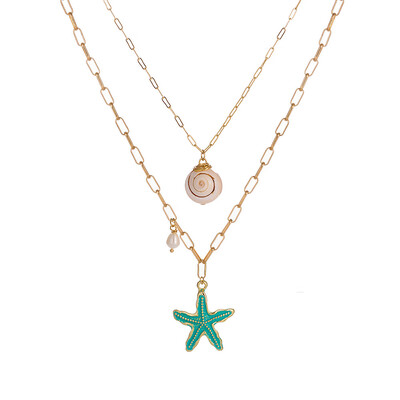 Fashion Women Choker Necklace 2019 pearl Multi layer Shell Necklaces & Pendants For Ladies New Trendy Charm Gold Chain Jewelry
Fashion Women Choker Necklace 2019 pearl Multi layer Shell Necklaces & Pendants For Ladies New Trendy Charm Gold Chain Jewelry