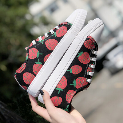 Spring Female Shoes Strawberry Canvas Shoes Female Student Korean Version Uzzang Board Shoes Ins Baitie Cloth Shoes
Spring Female Shoes Strawberry Canvas Shoes Female Student Korean Version Uzzang Board Shoes Ins Baitie Cloth Shoes