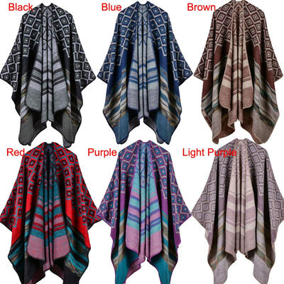 Winter Women Loose Outerwear Coat Oversized Knitted Cashmere Poncho Cape Shawl Cardigan Sweater
Winter Women Loose Outerwear Coat Oversized Knitted Cashmere Poncho Cape Shawl Cardigan Sweater