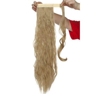 20 Inch Long Corn Wave Ponytail Extension Magic Paste Heat Resistant Wavy Synthetic Wrap Around Ponytail Black Hairpiece for Women
20 Inch Long Corn Wave Ponytail Extension Magic Paste Heat Resistant Wavy Synthetic Wrap Around Ponytail Black Hairpiece for Women