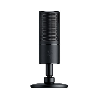 Razer Seiren X USB Streaming Microphone Built-in Shock Mount Supercardiod Pick-Up Pattern 25mm Condenser Capsules USB Plug & Play
Razer Seiren X USB Streaming Microphone Built-in Shock Mount Supercardiod Pick-Up Pattern 25mm Condenser Capsules USB Plug & Play