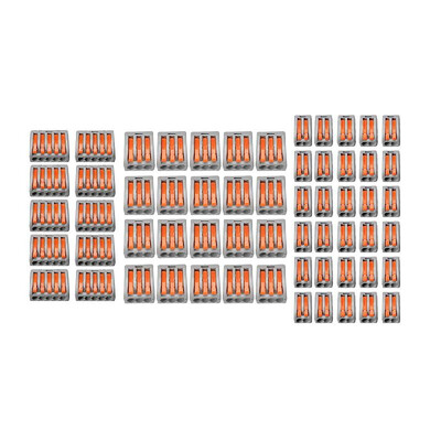 60 PCS 2Pin3Pin5Pin Wiring Connector Terminal Reusable Quick Concatenate PCT Wire Connectors Universal Compact Electric Conducto
60 PCS 2Pin3Pin5Pin Wiring Connector Terminal Reusable Quick Concatenate PCT Wire Connectors Universal Compact Electric Conducto