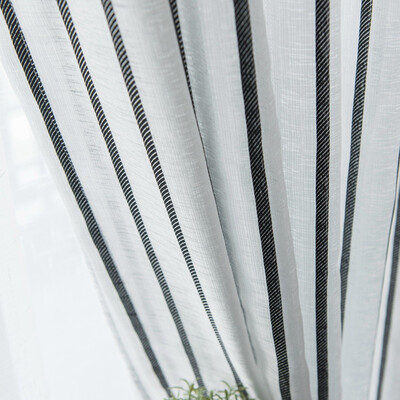 Nordic Style Stripe Tulle Curtains Home Decor Valance Simple Stripes Clear Window Drapes Modern Bedroom Decoration
Nordic Style Stripe Tulle Curtains Home Decor Valance Simple Stripes Clear Window Drapes Modern Bedroom Decoration