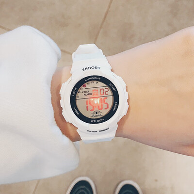 Student academic watch female sports electronic led waterproof Korean version of simple male ins couple ulzzang
Student academic watch female sports electronic led waterproof Korean version of simple male ins couple ulzzang