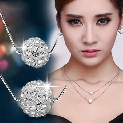 Womens Simple Luxury Inlaid Rhinestone Bead Double-layer Chain Necklace Jewelry
Womens Simple Luxury Inlaid Rhinestone Bead Double-layer Chain Necklace Jewelry