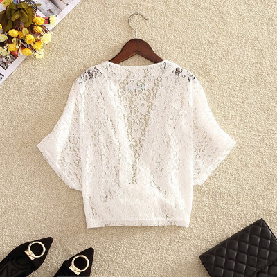 Womens Solid Lace Hollow Out Blouse Kimono Cardigan Lace Up Short Sleeve Summer Shirt Cover Up Beach Blouse Plus Size
Womens Solid Lace Hollow Out Blouse Kimono Cardigan Lace Up Short Sleeve Summer Shirt Cover Up Beach Blouse Plus Size