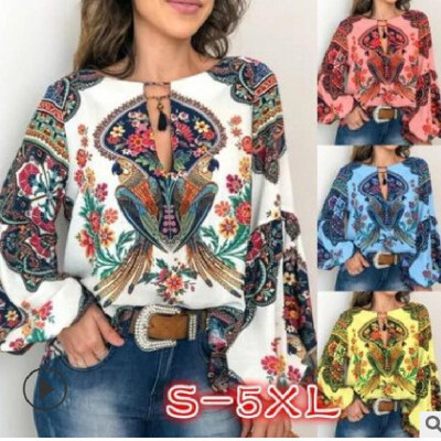 New womens personality womens digital printing round neck lantern sleeve shirt blue 5xl
New womens personality womens digital printing round neck lantern sleeve shirt blue 5xl