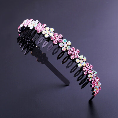 Beautiful headband with tooth head hoop rhinestone toughness strong hair front clip hair accessories
Beautiful headband with tooth head hoop rhinestone toughness strong hair front clip hair accessories