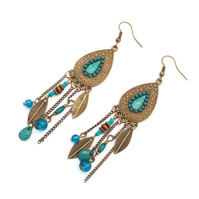Fashion Women Supplies Fashion Colors Feather Dangle Bohemian Long Beads Earrings Earrings For Goods
Fashion Women Supplies Fashion Colors Feather Dangle Bohemian Long Beads Earrings Earrings For Goods