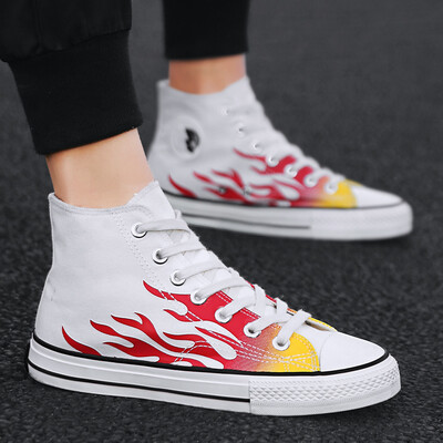 Flame high canvas shoes mens personality graffiti tide shoes ins super fire shoes autumn Joker Gao Bang shoes
Flame high canvas shoes mens personality graffiti tide shoes ins super fire shoes autumn Joker Gao Bang shoes