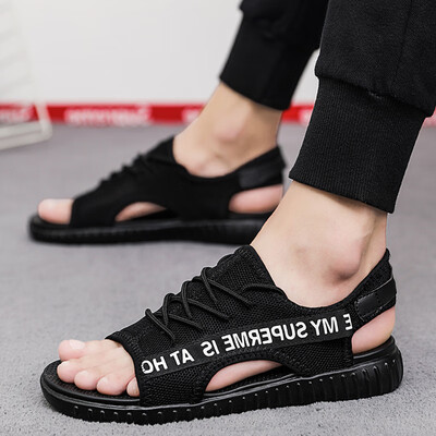 Summer sandals Korean version of the trend of mens personality wearing a word sandals beach shoes hole shoes tide shoes
Summer sandals Korean version of the trend of mens personality wearing a word sandals beach shoes hole shoes tide shoes