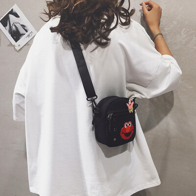 Mini bag female 2019 new wave Korean version of Harajuku student shoulder Messenger bag cartoon Sesame Street canvas bag
Mini bag female 2019 new wave Korean version of Harajuku student shoulder Messenger bag cartoon Sesame Street canvas bag