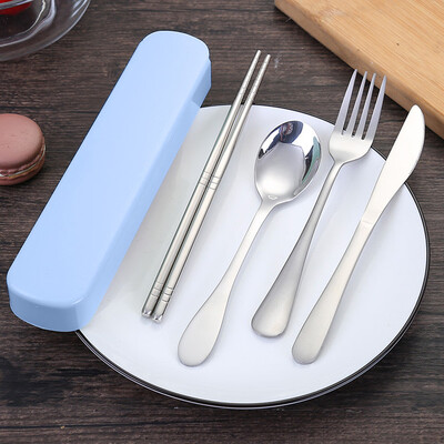 Siaonvr 4 Pcs Portable Chopsticks Fork Spoon Travel Cutlery Set Portable Travel Silverwa
Siaonvr 4 Pcs Portable Chopsticks Fork Spoon Travel Cutlery Set Portable Travel Silverwa