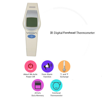 AlphagoMed UFR106 Thermometer Baby Adult Digital Infrared Forehead Body Thermometer LCD Display 20 Data Memory Thermometer Non-Con
AlphagoMed UFR106 Thermometer Baby Adult Digital Infrared Forehead Body Thermometer LCD Display 20 Data Memory Thermometer Non-Con