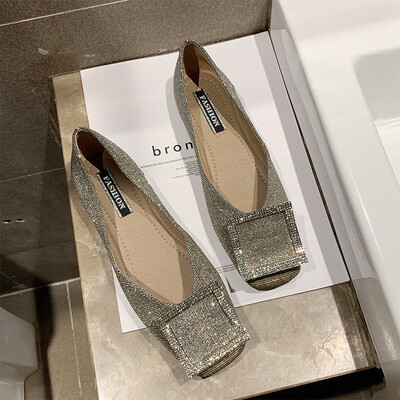 Europe&the United States square flat sole soft bottom flat heel shoes Korean version of work shoes rhinestone square buckle se
Europe&the United States square flat sole soft bottom flat heel shoes Korean version of work shoes rhinestone square buckle se