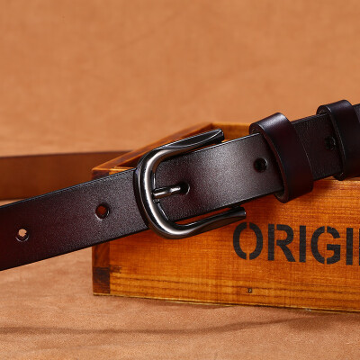 New ladies leather belt casual Korean retro wild youth ladies pin buckle belt two layers of leather
New ladies leather belt casual Korean retro wild youth ladies pin buckle belt two layers of leather