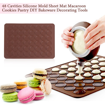 48 Cavities Silicone Mold Sheet Mat Macaroon Cookies Pastry DIY Bakeware Decorating Tools Macaroon Mold Silicone Bakeware Mat
48 Cavities Silicone Mold Sheet Mat Macaroon Cookies Pastry DIY Bakeware Decorating Tools Macaroon Mold Silicone Bakeware Mat