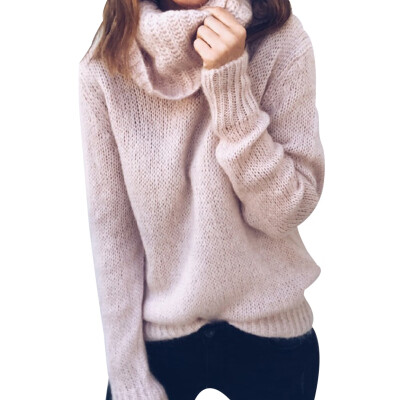 Women Fashion Soild Color Long Sleeve Turtle Neck Knitting Pullover Sweater
Women Fashion Soild Color Long Sleeve Turtle Neck Knitting Pullover Sweater