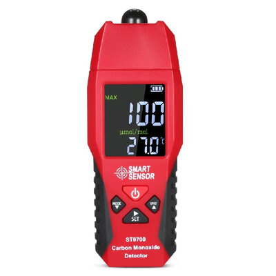 SMART SENSOR ST9700 Handheld Carbon Monoxide Meter with High Precision CO Gas Tester Monitor Detector Gauge LCD Color Display Soun
SMART SENSOR ST9700 Handheld Carbon Monoxide Meter with High Precision CO Gas Tester Monitor Detector Gauge LCD Color Display Soun