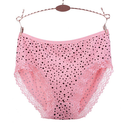 Womens Underwear Dot Print Briefs Lace Stitching Mid-Rise Panties Female Sexy Briefs Panties
Womens Underwear Dot Print Briefs Lace Stitching Mid-Rise Panties Female Sexy Briefs Panties