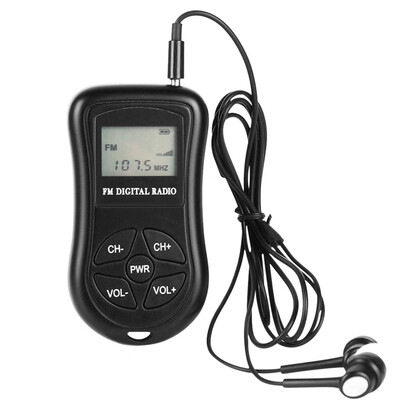 KDKA-600 Mini FM Stereo Radio Portable Digital DSP Receiver with 115 Inch LCD Display Screen Lanyard 60-108MHz Receiving Frequenc
KDKA-600 Mini FM Stereo Radio Portable Digital DSP Receiver with 115 Inch LCD Display Screen Lanyard 60-108MHz Receiving Frequenc