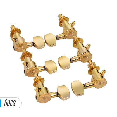 Pack of 6 Guitar String Tuning Pegs Locking Tuners Machine Heads Knobs 3L3R for Acoustic Electric Guitars Replacement Accessories
Pack of 6 Guitar String Tuning Pegs Locking Tuners Machine Heads Knobs 3L3R for Acoustic Electric Guitars Replacement Accessories