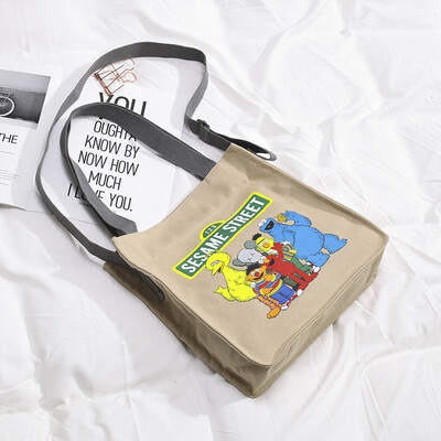 Bag bag female 2019 new wave Korea ins Japanese students cartoon Sesame Street canvas bag Messenger bag shoulder bag
Bag bag female 2019 new wave Korea ins Japanese students cartoon Sesame Street canvas bag Messenger bag shoulder bag